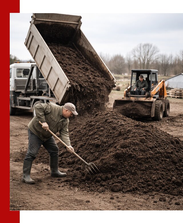 Доставка и продажа перегноя в Белове быстро и дешево