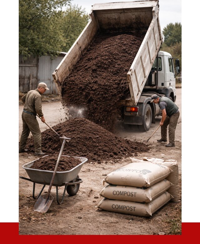 Купить компост в Белове от 4561 р. за куб с доставкой | ПРОНЕРУДБлв