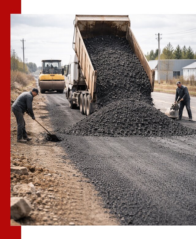 Асфальтовая крошка для дорог в Белове — поставка и доставка