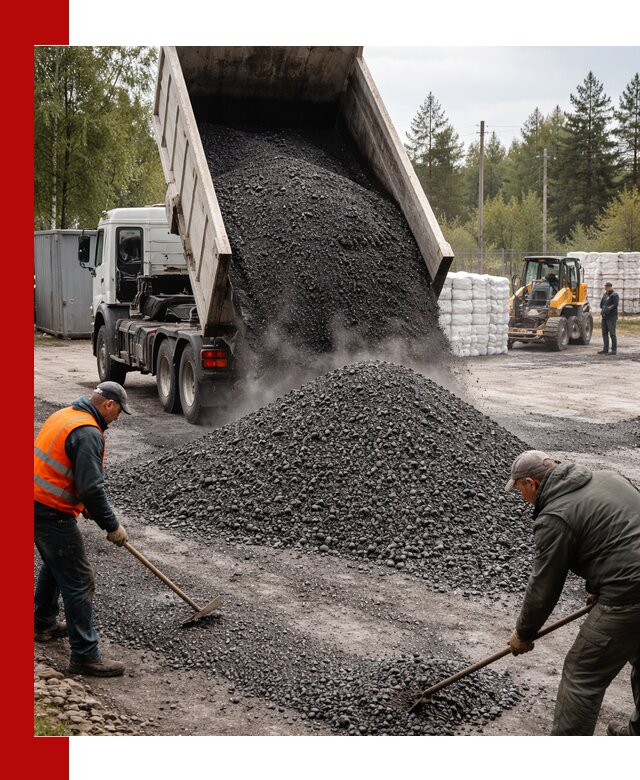 Доставка и продажа асфальтного гранулята в Белове