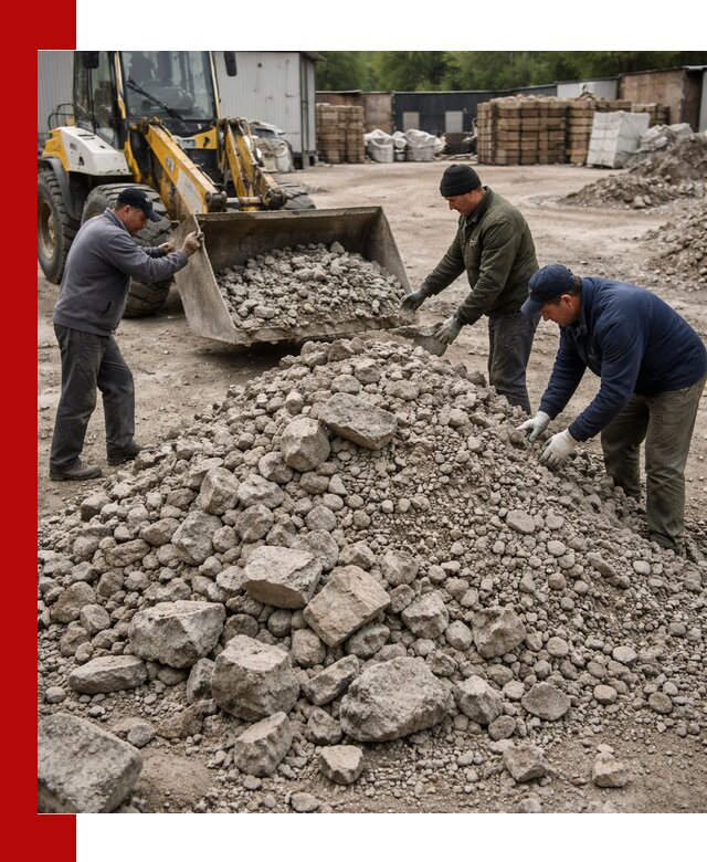 Демонтаж и вывоз бой бетона в Белове
