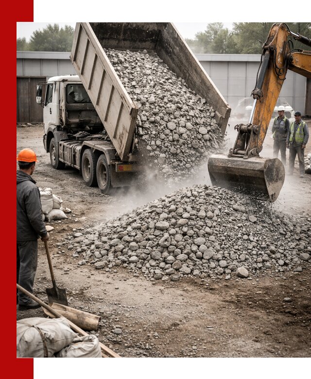 Доставка дробленого бетона в Белове оптом и в розницу