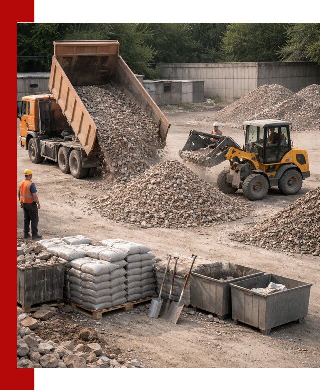 Вторичные материалы для отсыпки в Белове — поставка и доставка