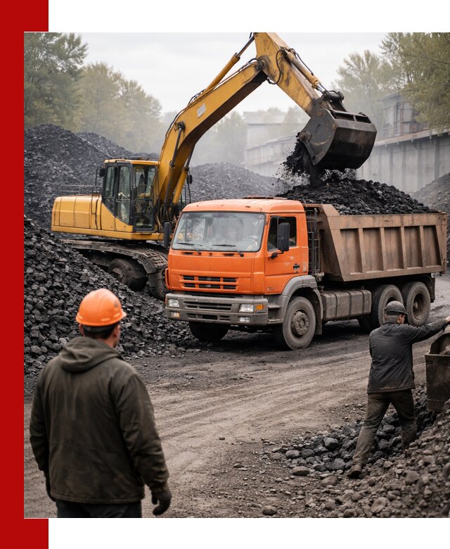 Доставка угля автотранспортом в Белове быстро и выгодно