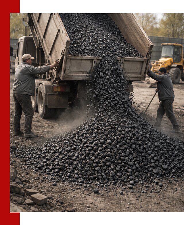 Доставка угля семечка самосвалами в Белове