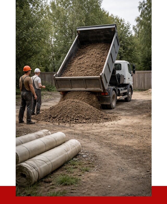 Доставка сыпучих материалов самосвалом в [cvi] от 4561 р. | ПРОНЕРУДБлв