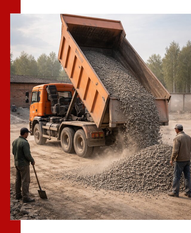 Доставка самосвалом 20 м3 в Белове быстро и надежно