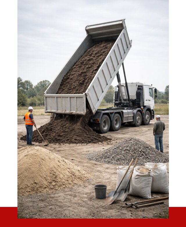Доставка самосвалом 30 кубов в Белове от 9230 р. | ПРОНЕРУДБлв