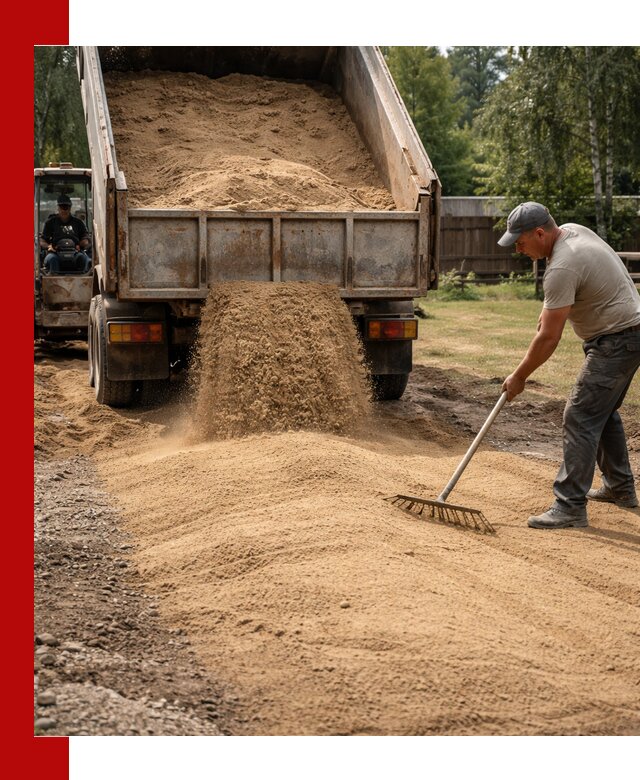 Отсыпка участка песком в Белове быстро и качественно