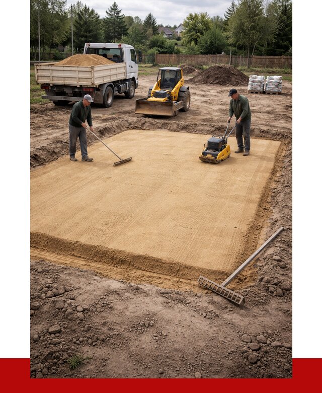 Устройство песчаной подушки в Белове от 4887 р. ПРОНЕРУДБлв